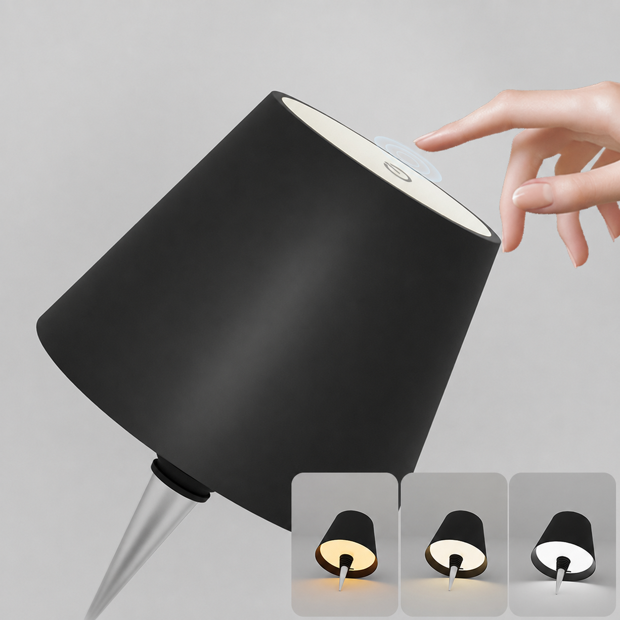Rechargeable LED Wine Bottle Table Lamp