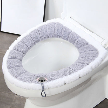 Soft Washable Toilet Seat Cover with Handle